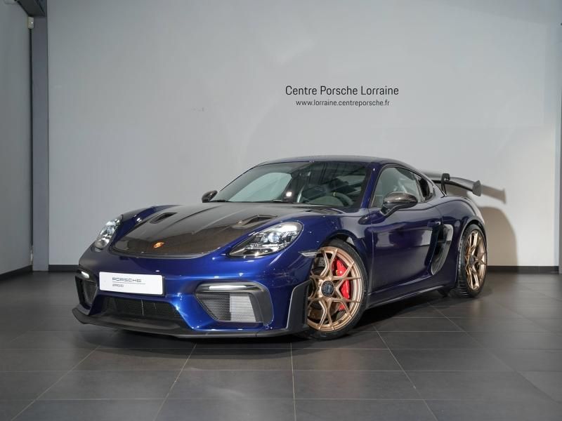 Porsche 718 Cayman Bleu Gentiane métallisé d'occasion